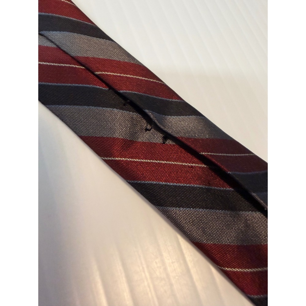Christian Dior‎ Striped Silk Tie Paris New York Men's Necktie vintage - Picture 8 of 9